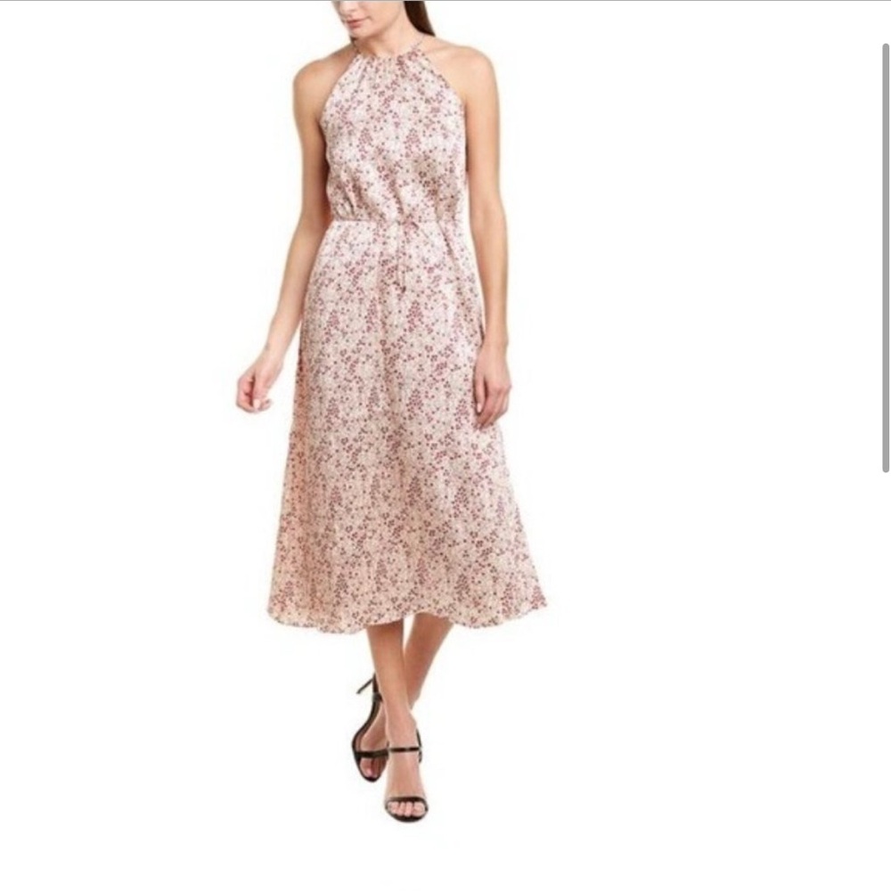 Joie Floral Pink and White Halter Top